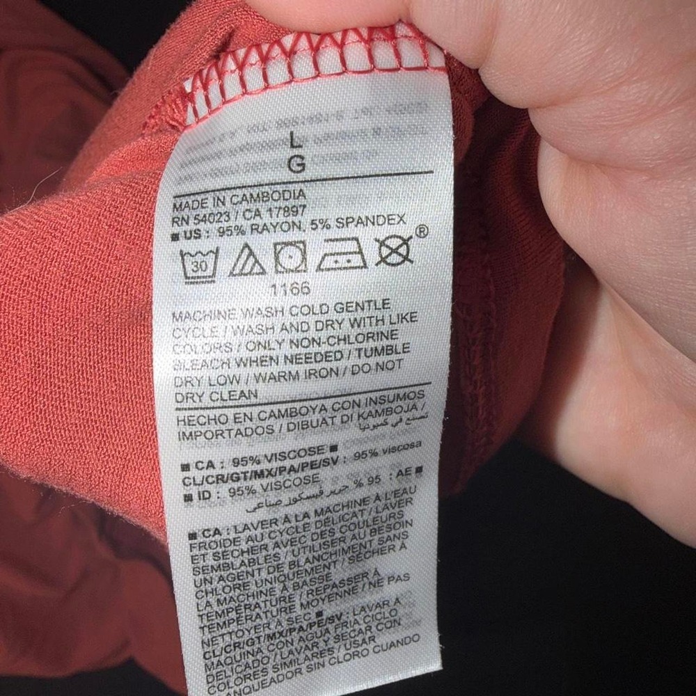 Old Navy Rust Red Strappy Swing Dress – Size Large - Picture 7 of 7